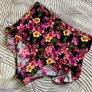 High Waisted Floral Plus Size Swim Bottoms Forever 21+ Size 1XL